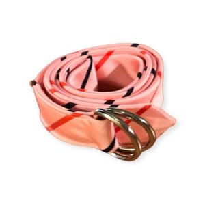 J. CREW Women’s Pink Stripes Belt. OS
